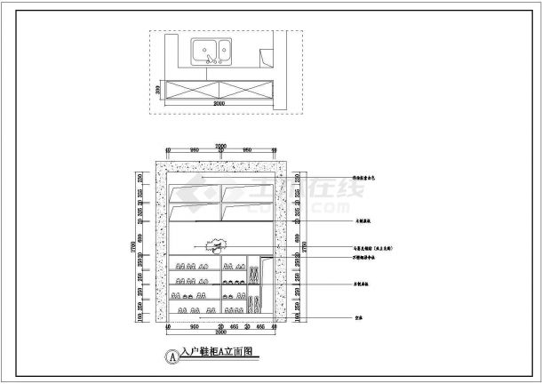 三室一厅家居装修设计施工图(全套)-图一