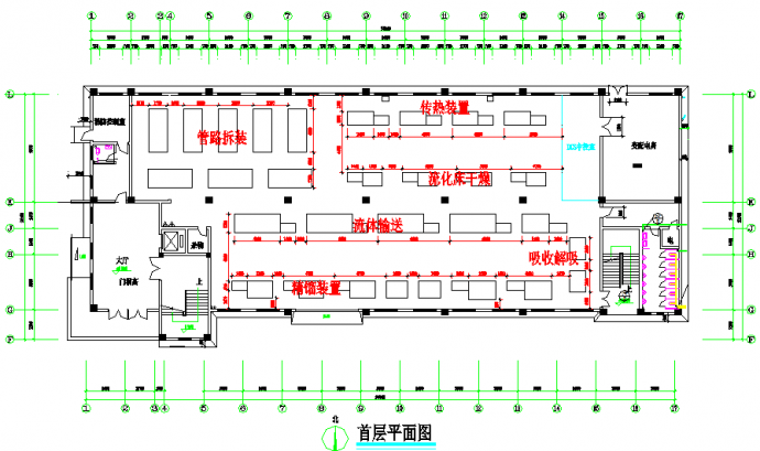 某厂房工程结构平面设计图（共4张）_图1