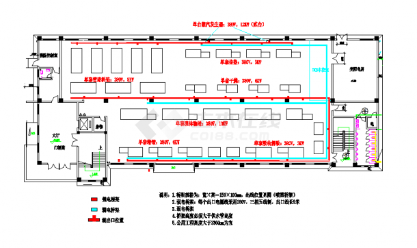 某厂房工程结构平面设计图（共4张）-图二