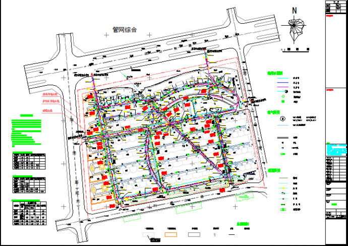某住宅小区管网综合给排水设计施工图_图1