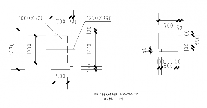 某经典消声器及连接管连接CAD布置图_图1