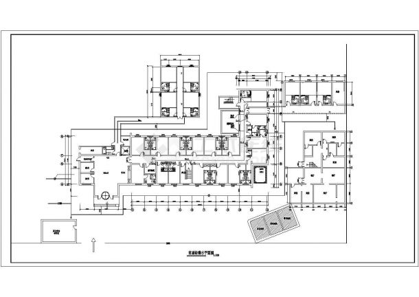 某豪华四层酒店消防泵房系统设计图-图二