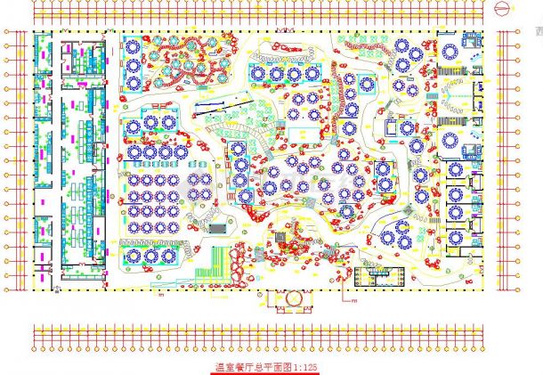 某地区小型生态餐厅建筑设计图（共2张）-图二