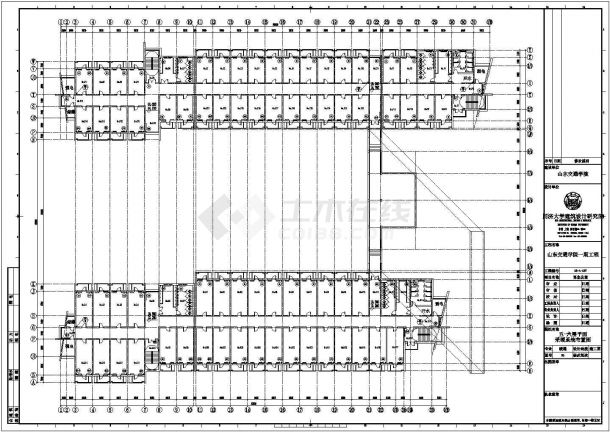 民用五层砖混结构暖通住宅楼设计图-图二