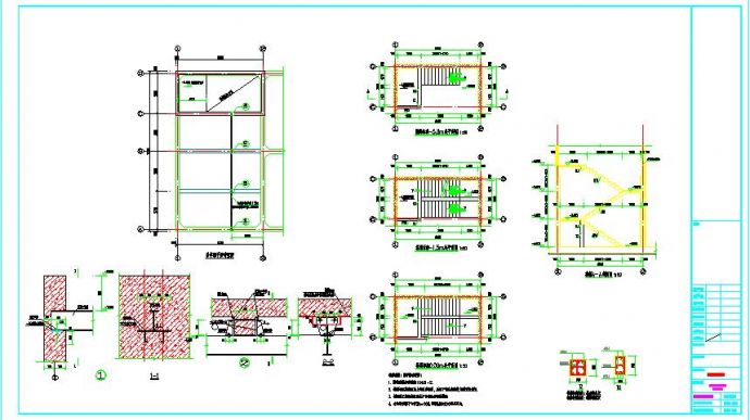 某地泵房及消防水池结构设计施工图_图1