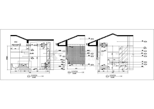 主卧卫生间装修设计节点详图（共3张）-图二