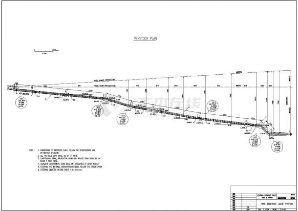某地区压力管道水利施工设计图（共10张）-图二