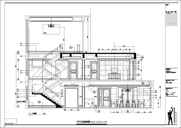 水岸星城样板房装修设计施工图（共13张）-图二