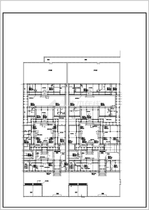 某地会所全套建筑结构设计施工图纸-图二