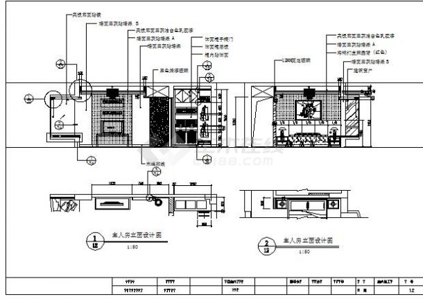 某地区三居室装修设计施工图（全套）-图一