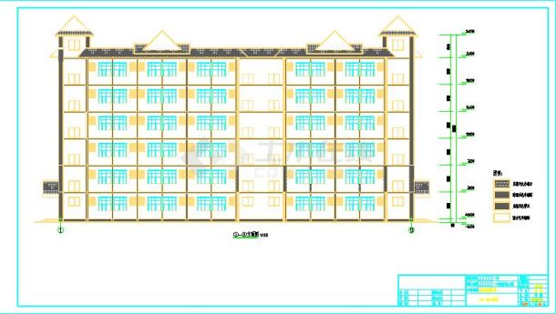 某中学建筑结构水电隔震设计施工图-图二