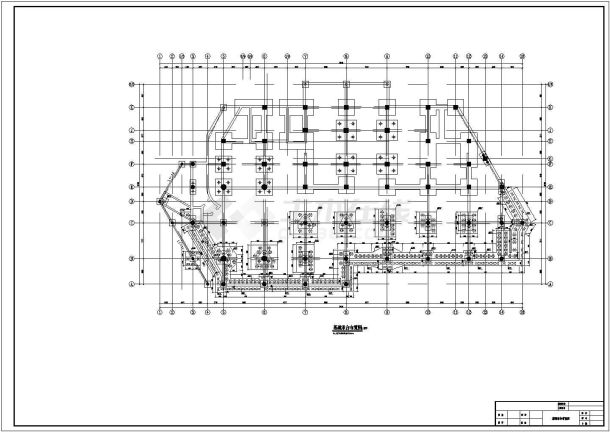 某单位三层食堂结构平面设计施工图纸-图二