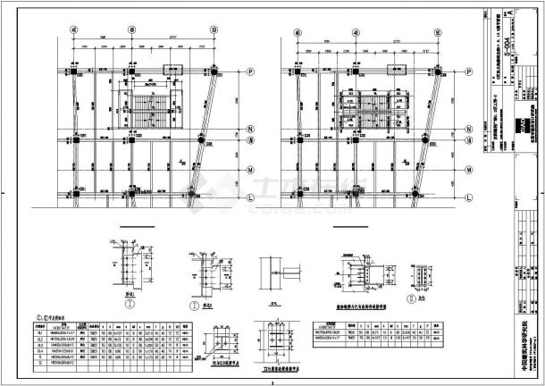 某五层大悦城楼梯钢结构建筑设计施工图（共6张）-图一