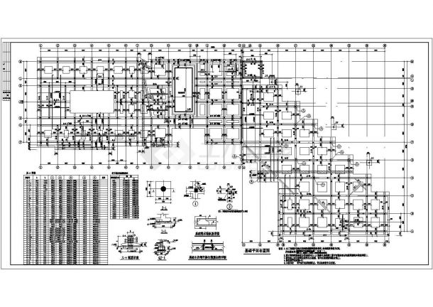 某学楼三层综合楼框架结构设计施工图（共19张）-图二