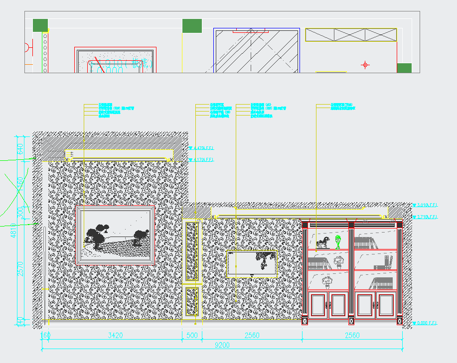 豪华别墅室内装修设计图CAD图纸含效果图