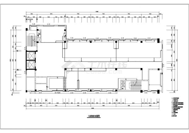 某地区办公大楼室内装修设计施工图（共20张）-图二