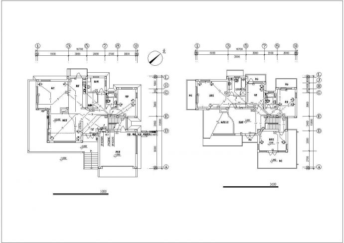某私人小别墅电气设计施工CAD布置图纸_图1