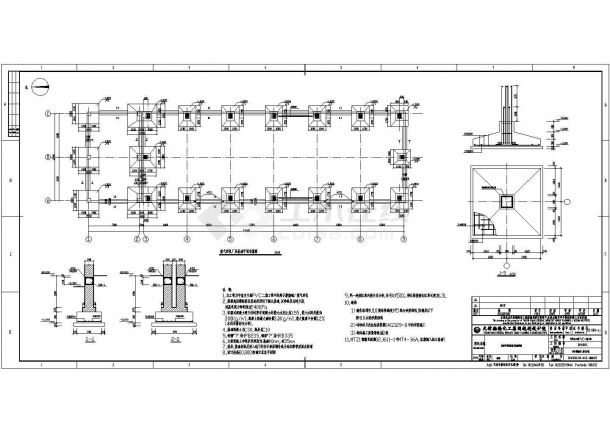 大型化工厂氢气回收站建筑结构设计图-图一