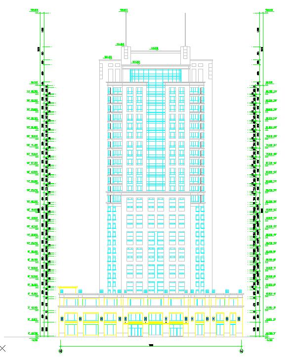 大型酒店建筑方案设计施工详图（全套）