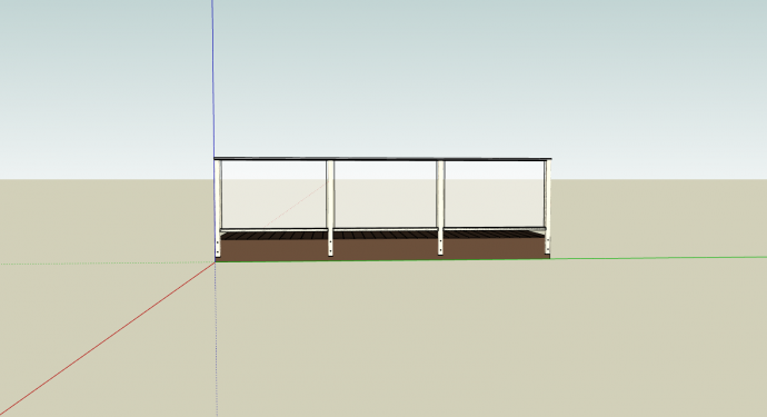 日式扶手和阳台栏杆su模型_图1