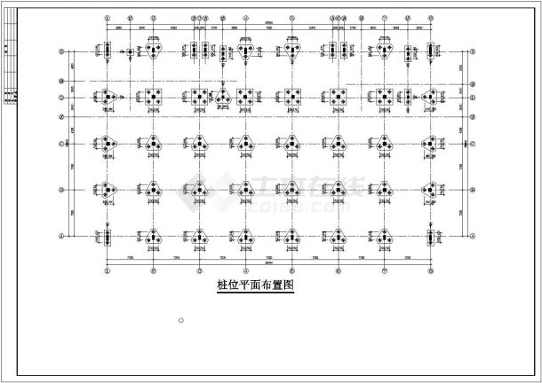 某五层电子综合楼框架结构方案设计图-图一