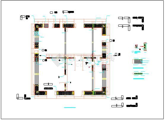 66层框架核心筒刚臂结构体系办公楼结构施工图（地上部分）-图一