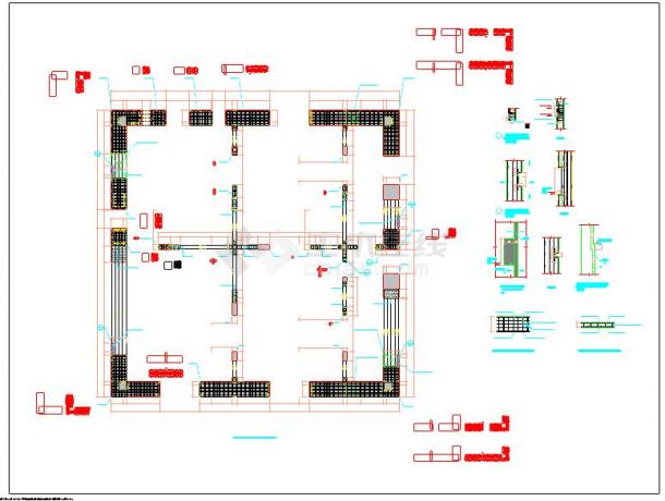 66层框架核心筒刚臂结构体系办公楼结构施工图（地上部分）-图二