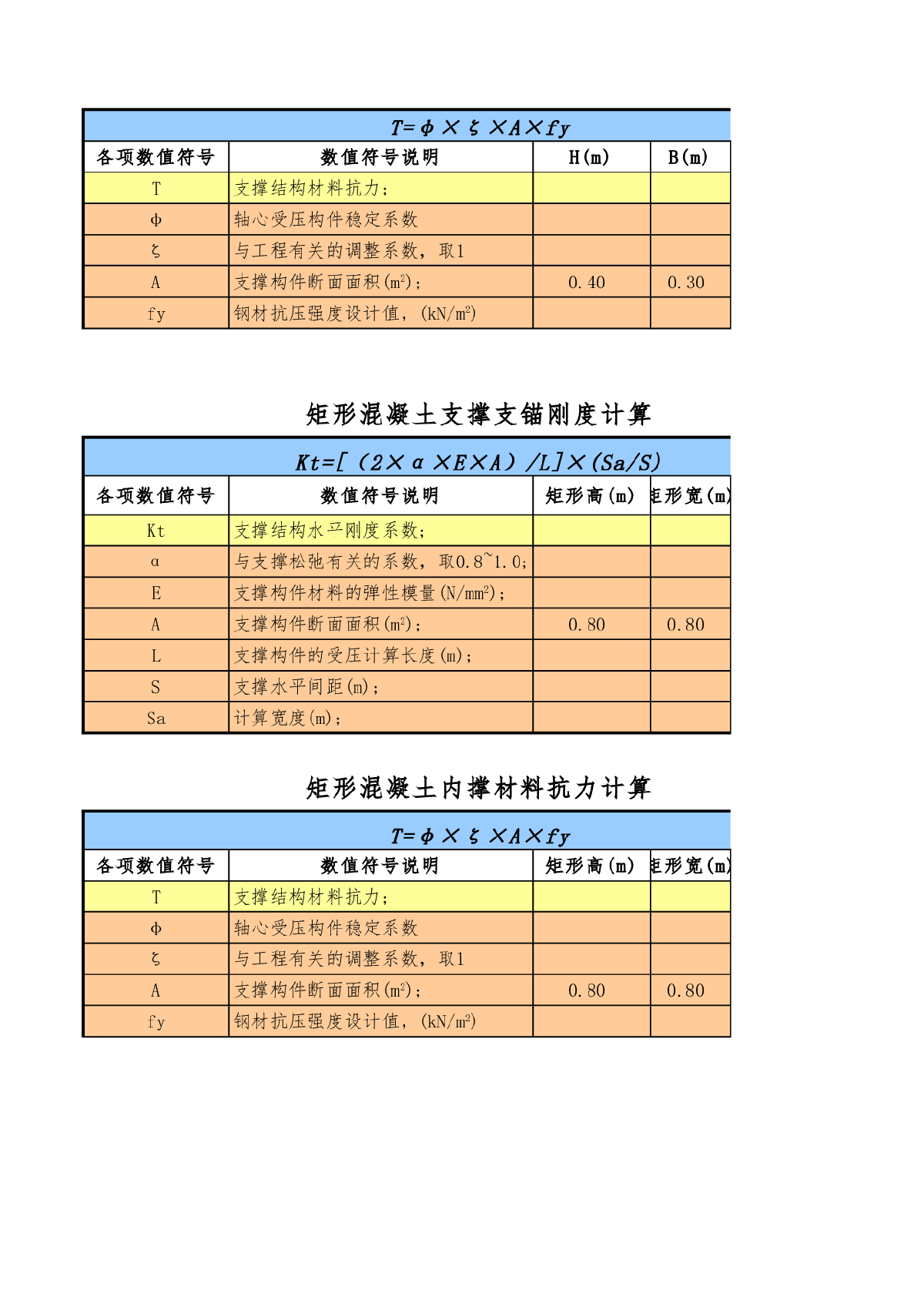 支撑体系支锚刚度及材料抗力计算-图二