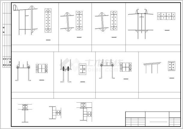 盘料库钢结构施工图（共23张图）-图二