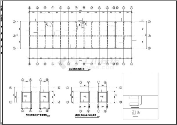 某贸易中心高层建筑结构设计施工图纸-图二