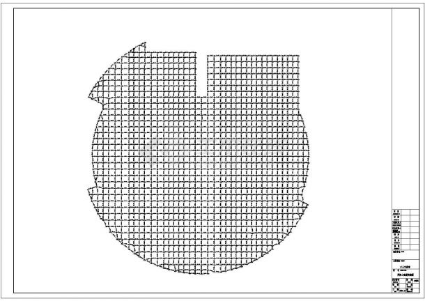 工人文化宫螺栓球网架结构设计施工图-图二