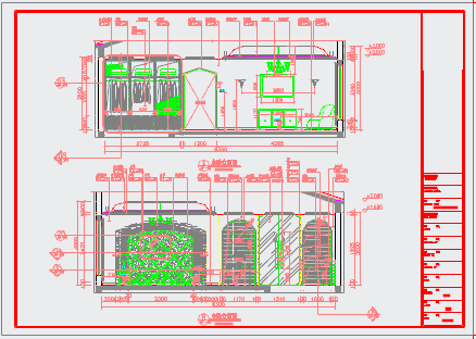 某地田园风格三层别墅装修设计施工图（含效果图）-图二