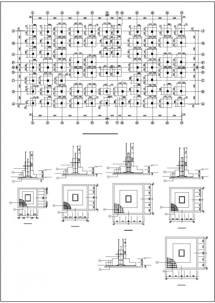 温岭街框架结构设计施工图（共15张）_图1