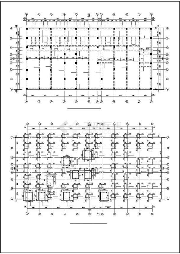 温岭街框架结构设计施工图（共15张）-图二