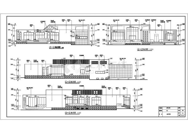 1000平米超豪华别墅全套图（建筑、结构、电气、给排水）-图二