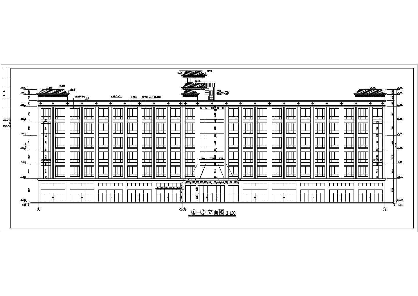 某六层砖混结构酒店建筑设计施工图