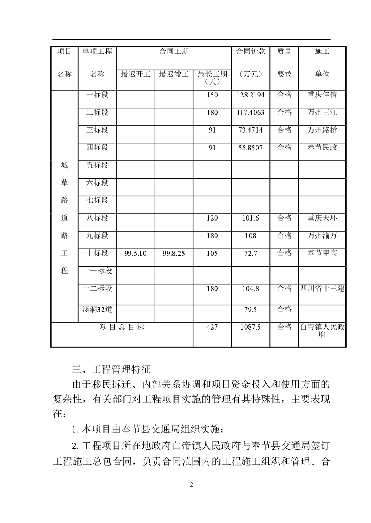 奉节县城草段道路工程监理细则-图二