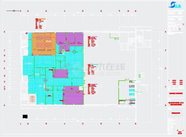 广东某半导体企业无尘室暖通工程项目图纸-图一