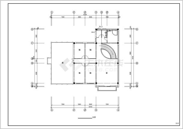 三层私人别墅给排水及采暖系统cad设计施工图-图二