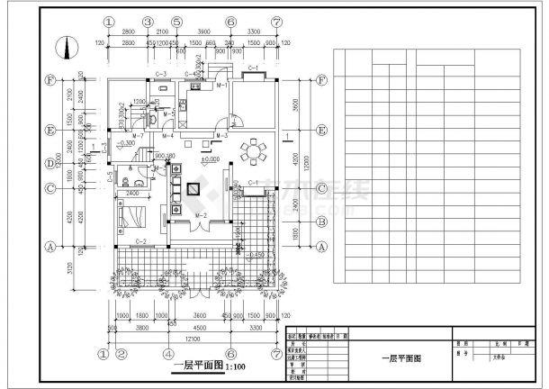 某两层楼别墅建筑设计图（含效果图）-图一