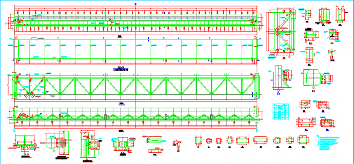 某地区50t吊车梁详细设计结构施工图纸_图1