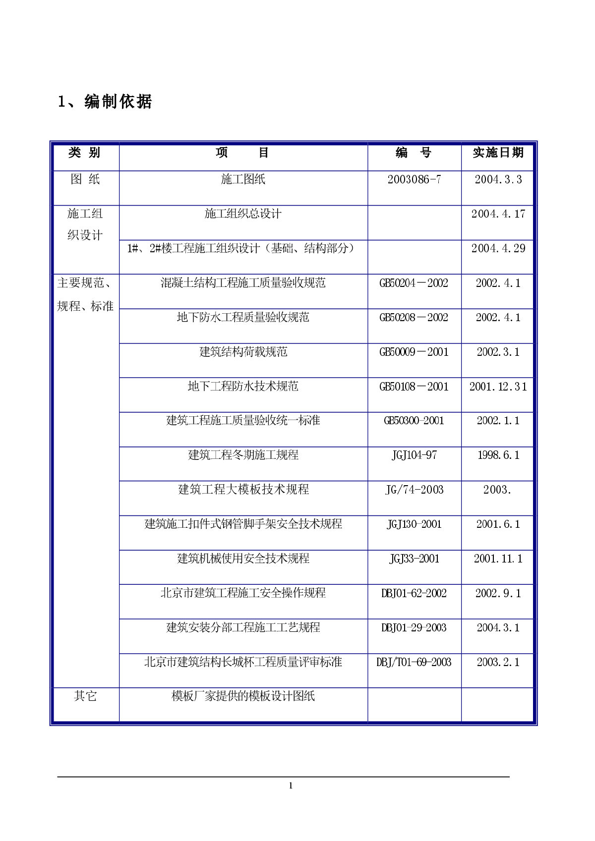 某全现浇剪力墙结构工程模板施工组织设计方案-图一