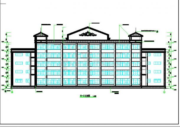 卫生学校实验楼建筑设计图（含设计说明）-图一