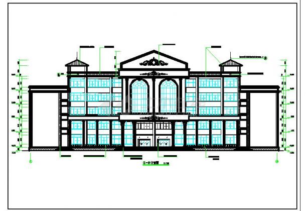 卫生学校实验楼建筑设计图（含设计说明）-图二