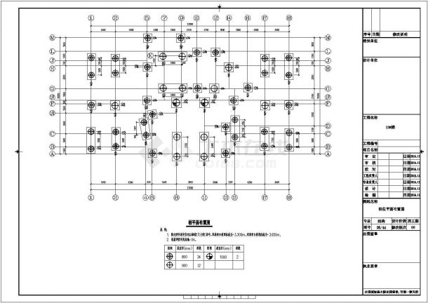 6225平18层框剪结构住宅楼结构施工图-图一