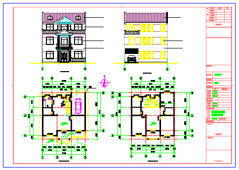 某地自建别墅建筑结构图全套（含效果图）_图1