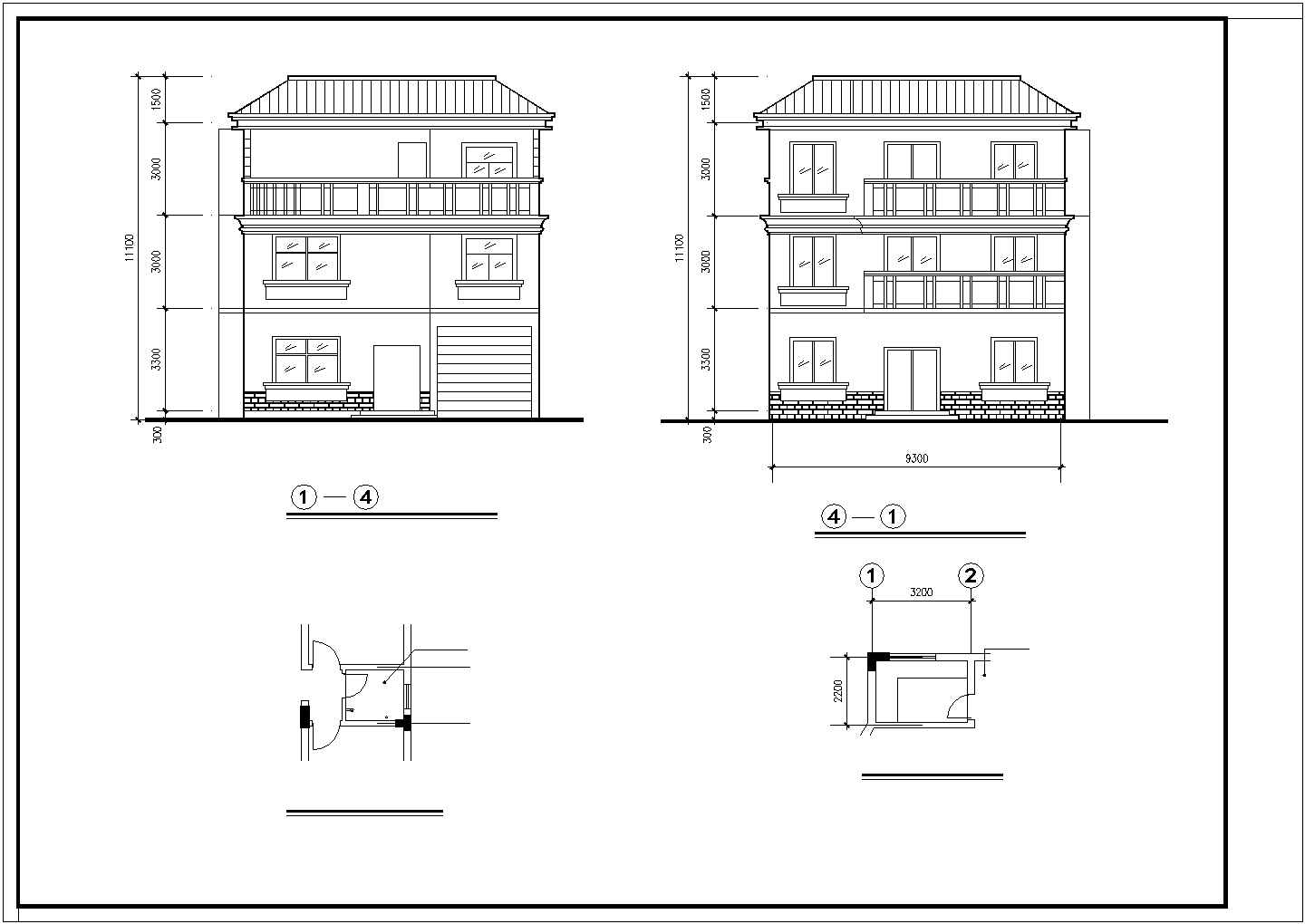 某别墅建筑结构全套施工图（含模型）