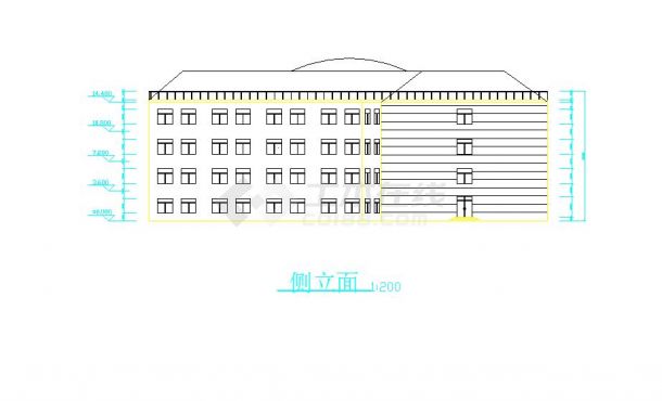 某地区学校行政大楼建筑图（共12张）-图一