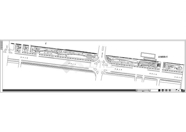 某地30000平方米工业园区道路景观工程设计图（44张含设计说明、方案）-图一