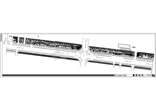 某地30000平方米工业园区道路景观工程设计图（44张含设计说明、方案）-图二